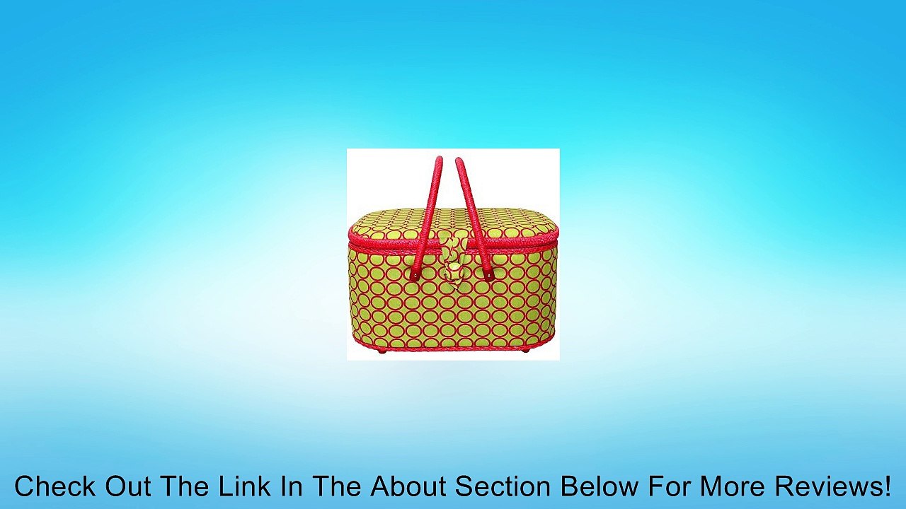 Tacony Corporation Large Oval Hobby Basket, 12.625 by 8.625 by 7.25-Inch, Lime Green Review