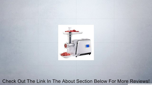 VonShef Digital Electric Stainless Steel Meat Grinder Mincer Kebbe Sausage Maker Review