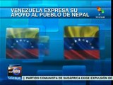 Venezuela expresa condolencias al pueblo nepalí