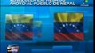 Venezuela expresa condolencias al pueblo nepalí