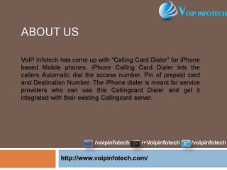 Iphone Calling card dialer
