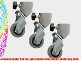 Impact Caster Set for Light Stands with 22mm Tubular Leg Ends