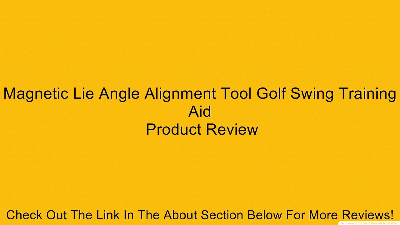 Magnetic Lie Angle Alignment Tool Golf Swing Training Aid Review