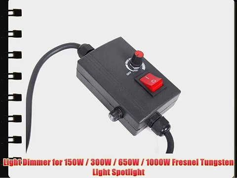 Light Dimmer for 150W / 300W / 650W / 1000W Fresnel Tungsten Light Spotlight