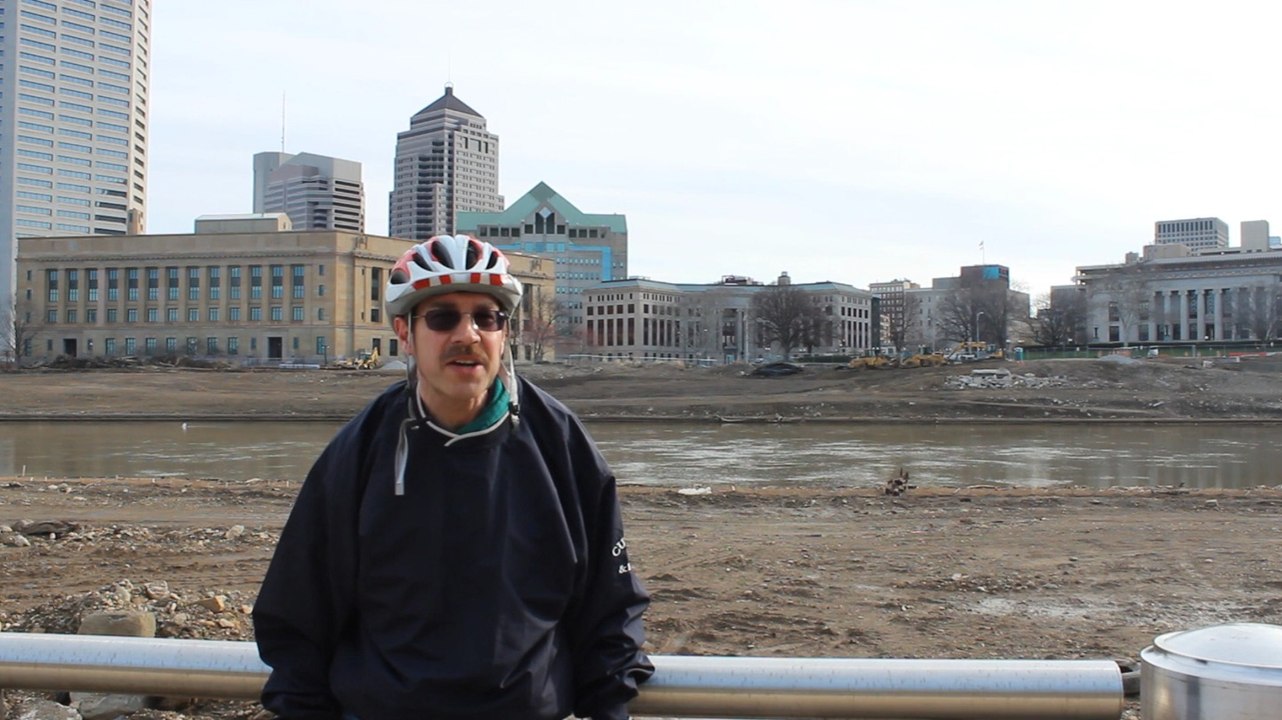 Scioto River Construction - April 2015 - Columbus Ohio