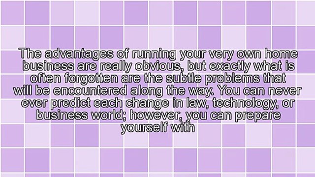 Make Your Home Based Business Deal With These Suggestion