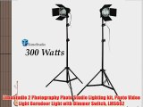 LimoStudio 2 Photography Photo Studio Lighting kit Photo Video Light Barndoor Light with Dimmer