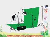 ePhoto 10 X 20 Large Chromakey Chroma KEY Green Screen Support Stands 3 Point Continuous Video