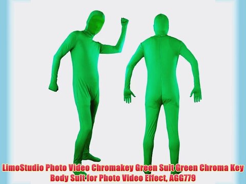 LimoStudio Photo Video Chromakey Green Suit Green Chroma Key Body Suit for Photo Video Effect