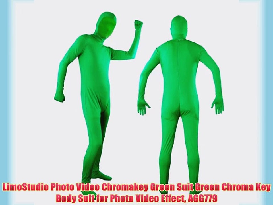 LimoStudio Photo Video Chromakey Green Suit Green Chroma Key Body Suit for Photo Video Effect