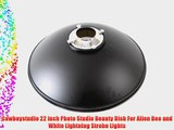 Cowboystudio 22 inch Photo Studio Beauty Dish For Alien Bee and White Lightning Strobe Lights