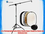 LimoStudio Photography Video Studio Super Clamp for Boom and Reflector Arm and Double-Reflector