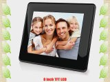 Coby DP843 8-Inch Digital Picture Frame (Black)