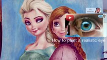 Disney Frozen Speed Drawing Video - Disney Princess ANNA Queen ELSA OLAF Kristoff