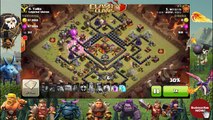 Clash of Clans - Attack  Town Hall 10 By Golem, Lava Hound, Balloon & Minion