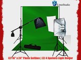 LimoStudio Photography Studio 10 x 20 Photo Muslin Chromakey Green Screen Backdrop Background