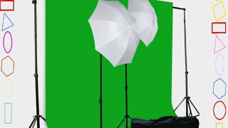 Chromakey Green Screen Kit 400w Photo Video Lighting Kit 6x9 feet Green Screen and Backdrop