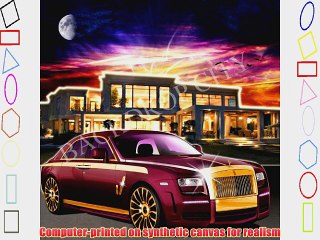 8'x8' Mansion Car Combo Hip Hop Background Backdrop