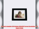 Pandigital PAN8004W01C 8-Inch LCD Digital Picture Frame Black 2GB Memory