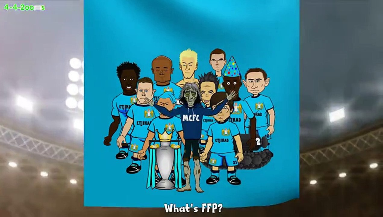 Man City vs Barcelona 1-2 CHAMPIONS LEAGUE CARTOON! by 442oons