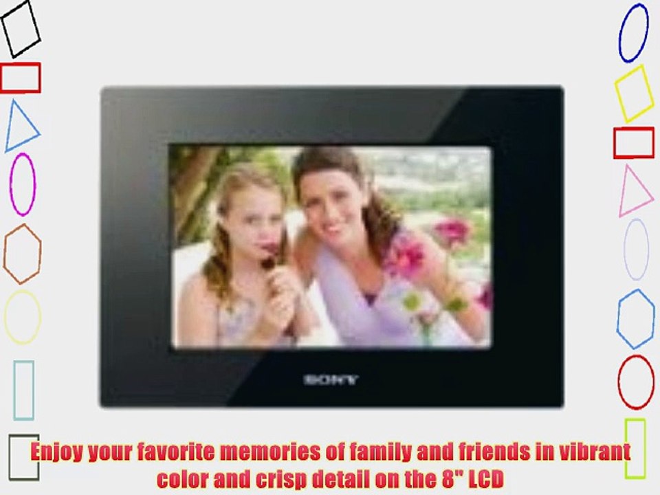 Sony DPF-D810 8-Inch SVGA LCD (4:3) Digital Photo Frame -Black