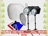 LimoStudio Photography Studio 12 and 30 Photo Studio Tent Light Backdrop Kit in a Box Cube