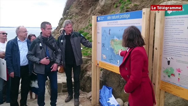 Perros-Guirec (22). Un sentier créé sur l'île aux Moines