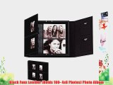 Black Faux Leather (Holds 100- 4x6 Photos) Photo Album