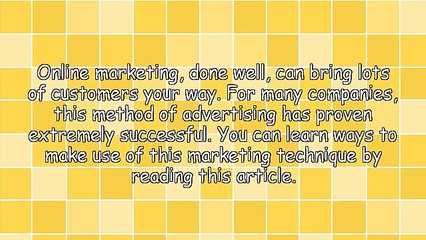 A Short Guide To Marketing On The Internet