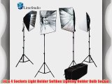 LimoStudio 3200W Photo Video Studio Softbox Lighting Light Kit with Carrying Case For Product