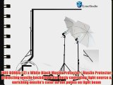 LimoStudio 800-840W Photography Lighting Light Kit   10' x 10' 100% Cotton Black Muslin Backdrop