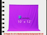 LimoStudio Photo Backdrops 10X12' Purple Muslin Photo Video Backdrop Background AGG203