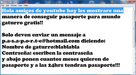 Como tener pasaporte gratis en mundo gaturro 2015!!!