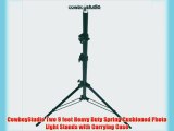 CowboyStudio Two 9 feet Heavy Duty Spring Cushioned Photo Light Stands with Carrying Case