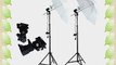 LimoStudio 400 Watts Photo Portrait Studio Continuous Umbrella Lighting Light Kits - (2)x 45W