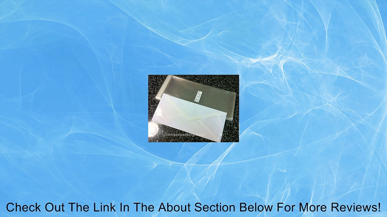 100 Pcs 4 5/16 X 9 3/4 Clear #10 Business Envelopes Bags Review