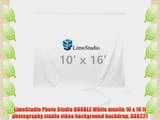 LimoStudio Photo Studio DOUBLE White muslin 10 x 16 ft photography studio video background