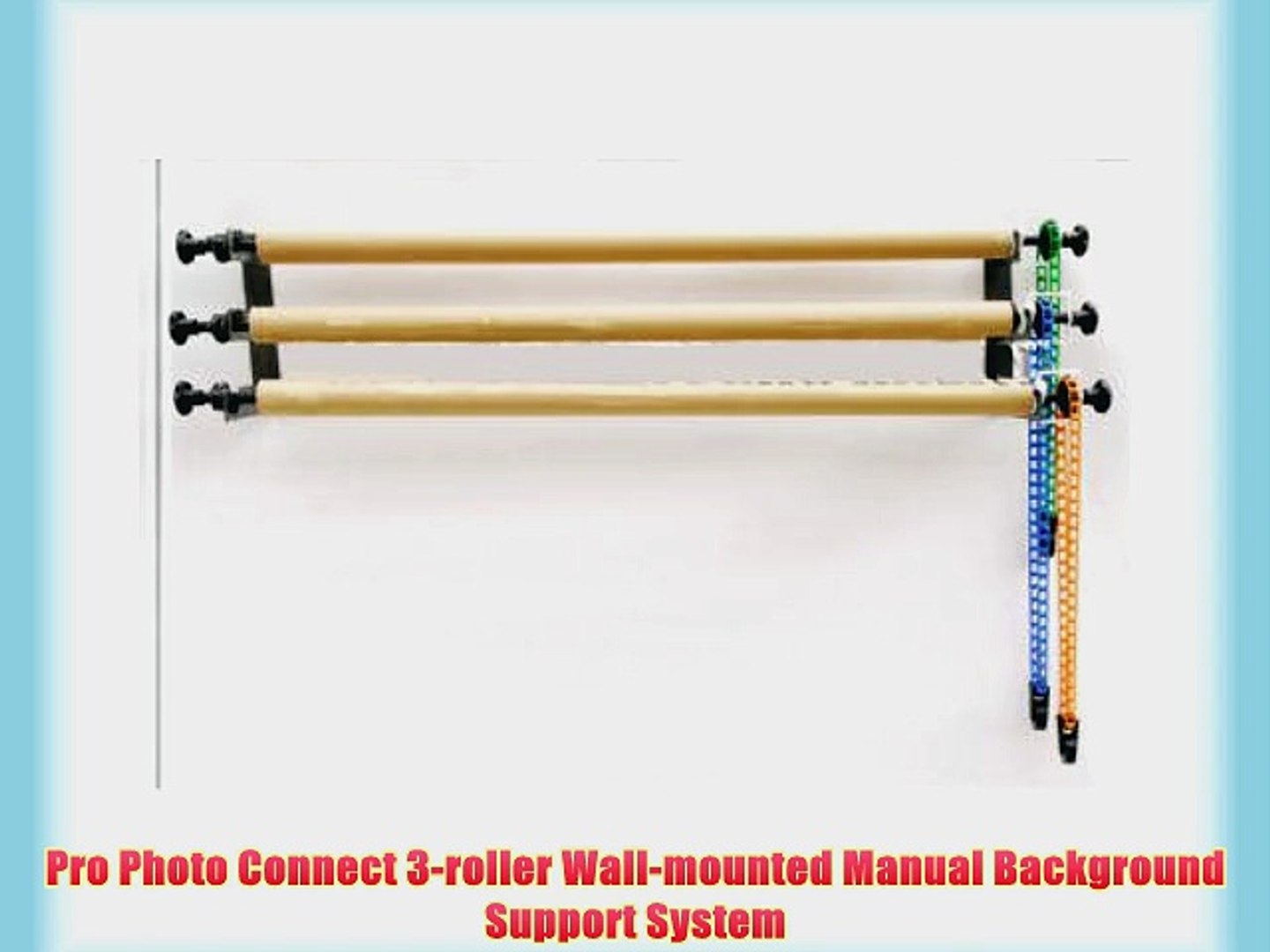 Pro Photo Connect 3-roller Wall-mounted Manual Background Support System -  video Dailymotion