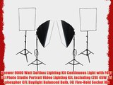 Neewer 9000 Watt Softbox Lighting Kit Continuous Light with Four(4) Photo Studio Portrait Video