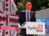 Hydro One unveils tunnel boring machine for Toronto project