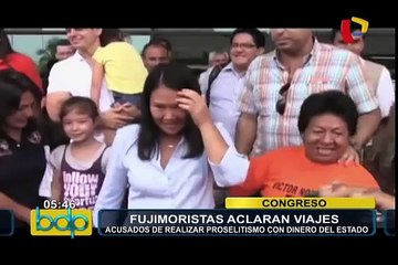 Fujimoristas aclaran viajes: responden por acusación de proselitismo con dinero del Estado (1/2)