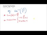 Reverse Trigonometric Equations / Functions
