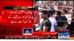 Khawaja Asif Faces Slogans By PTI Workers In Sialkot