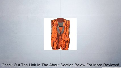 Men's Upland Hunting Vest Realtree Hardwoods Camo Blaze 3XL/4XL Review