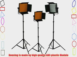 Descargar video: 3 x Dimmable 600 LED Video Light Panel Professional Video Light Panel Studio Video Light Lighting