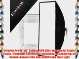 Fotodiox Pro 48x72 Softbox PLUS Grid / Eggcrate for Studio Strobe / Flash with Soft Diffuser