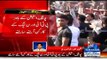 Khawaja Asif Faces Anti Slogans By PTI Workers In Sialkot