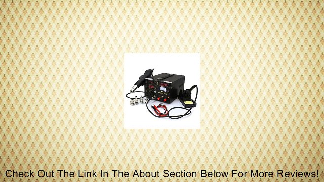 XtremePowerUS 3 in 1 SMD DC Power Supply Hot Air Iron Gun Rework Soldering 853D Review