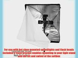 Fotodiox Pro 28x28 Umbrella Softbox Kit with Tri-Flash Bracket   Radio Trigger fits Nikon Tri-Flash