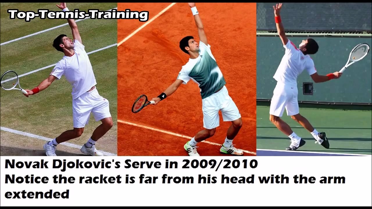 Tennis Practice: Novak Djokovic Serve   How He Made His Serve A Weapon
